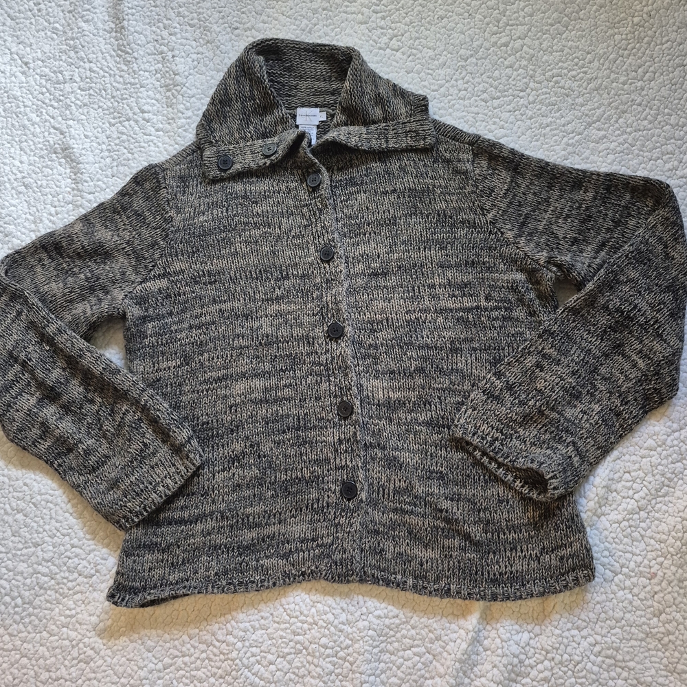 Calvin Klein Jeans Charcoal Button-Up Cardigan